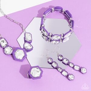 Paparazzi Purple and Silver Bracelet Collection